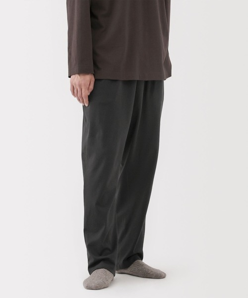MUJI Labo(ムジラボ)の「〔MUJI Labo〕男女兼用 スムースジャージーリラックスパンツ(その他パンツ・メンズ・ブラック/ダークブラウン/ダークグレー・S/M/L)」の10枚目の写真