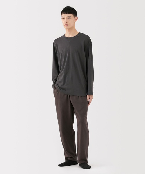 MUJI Labo(ムジラボ)の「〔MUJI Labo〕男女兼用 スムースジャージーリラックスパンツ(その他パンツ・メンズ・ブラック/ダークブラウン/ダークグレー・S/M/L)」の18枚目の写真