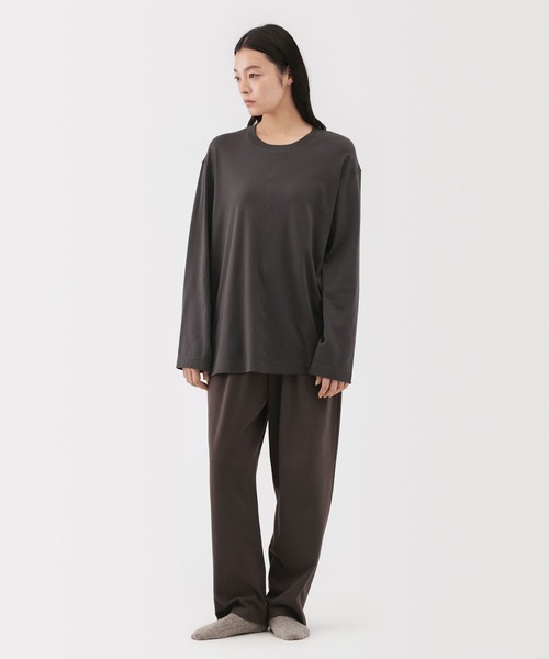 MUJI Labo(ムジラボ)の「〔MUJI Labo〕男女兼用 スムースジャージーリラックスパンツ(その他パンツ・メンズ・ブラック/ダークブラウン/ダークグレー・S/M/L)」の20枚目の写真