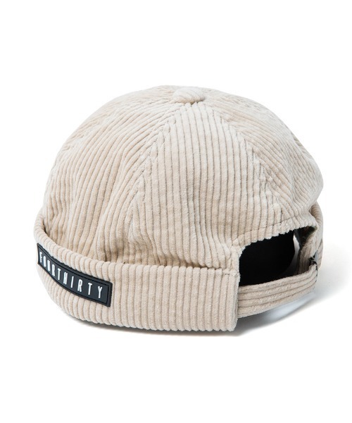 430（フォーサーティ）の「mko13039-CORD FISHERMAN CAP フィッシャーマンキャップ(25-165)（キャップ・メンズ・アイボリー/ブラック/ブラウン・FREE）」の2枚目の写真