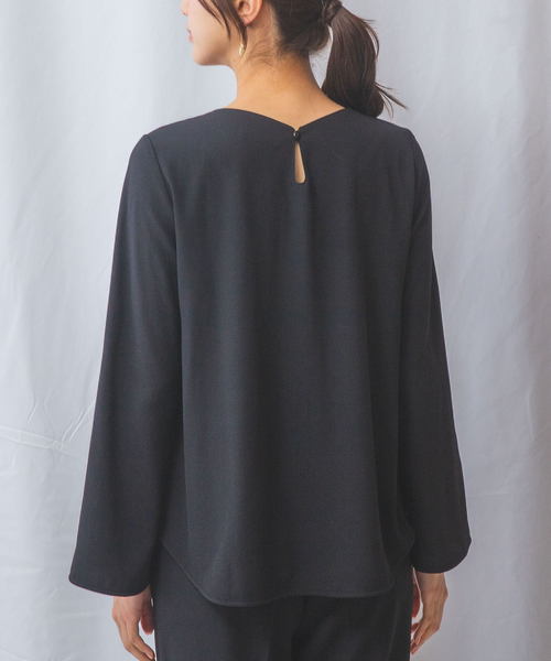 NARACAMICIE(ナラカミーチェ)の「【NARACAMICIE】【セットアップ対応】長袖プルオーバー(シャツ/ブラウス・レディース・ブラウン/ブラック・M/XL)」の5枚目の写真