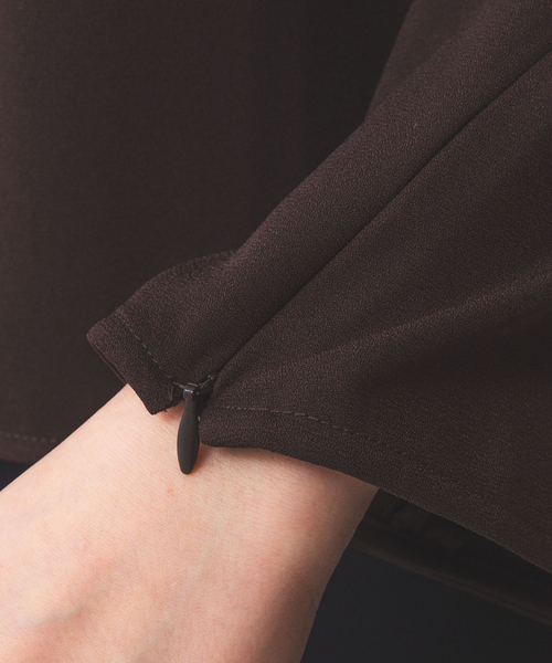 NARACAMICIE(ナラカミーチェ)の「【NARACAMICIE】【セットアップ対応】長袖プルオーバー(シャツ/ブラウス・レディース・ブラウン/ブラック・M/XL)」の20枚目の写真