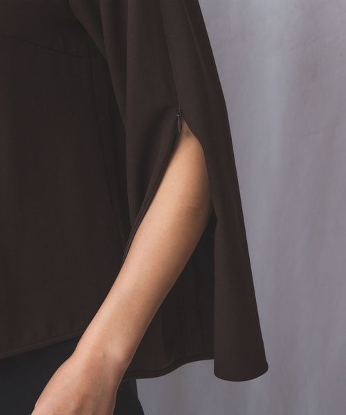 NARACAMICIE(ナラカミーチェ)の「【NARACAMICIE】【セットアップ対応】長袖プルオーバー(シャツ/ブラウス・レディース・ブラウン/ブラック・M/XL)」の21枚目の写真