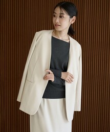 UNFILO（アンフィーロ）の「BEAUTY MOVE ノーカラージャケット（その他アウター）」