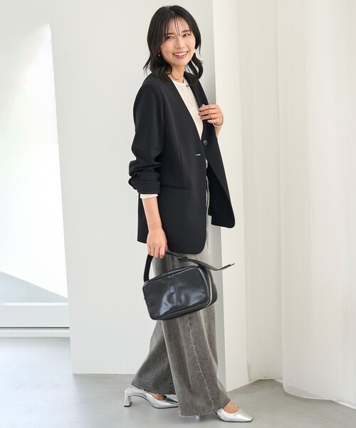 BEAUTY MOVE ノーカラージャケット（その他アウター）｜UNFILO