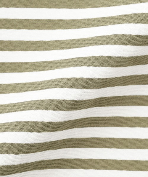 無印良品（ムジルシリョウヒン）の「キッズ　綿天竺編みクルーネック長袖Ｔシャツ　ボーダー（Tシャツ/カットソー・キッズ・ピンク系/グレー系/ブルー系/カーキ系/ブラック系・110/130/120/150/140）」の15枚目の写真