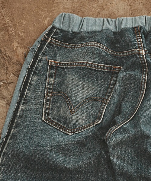 ALL RUNS(オールランズ)の「SIDE LINE DENIM PANTS デニムパンツ(デニムパンツ・メンズ・ブルー系3/ブルー系5/ブルー系1/ブルー系4/ブルー系2・FREE)」の15枚目の写真