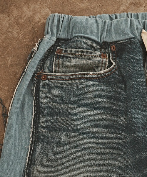 ALL RUNS(オールランズ)の「SIDE LINE DENIM PANTS デニムパンツ(デニムパンツ・メンズ・ブルー系3/ブルー系5/ブルー系1/ブルー系4/ブルー系2・FREE)」の13枚目の写真