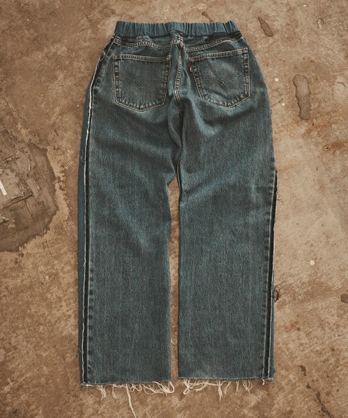 ALL RUNS(オールランズ)の「SIDE LINE DENIM PANTS デニムパンツ(デニムパンツ・メンズ・ブルー系3/ブルー系5/ブルー系1/ブルー系4/ブルー系2・FREE)」の6枚目の写真