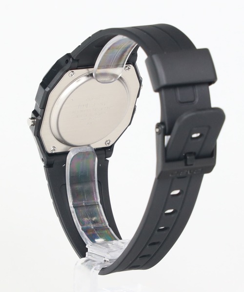 CASIO(カシオ)の「CASIO Collection / F-91W-3JH(デジタル腕時計・メンズ・ブラック×グリーン・FREE)」の6枚目の写真