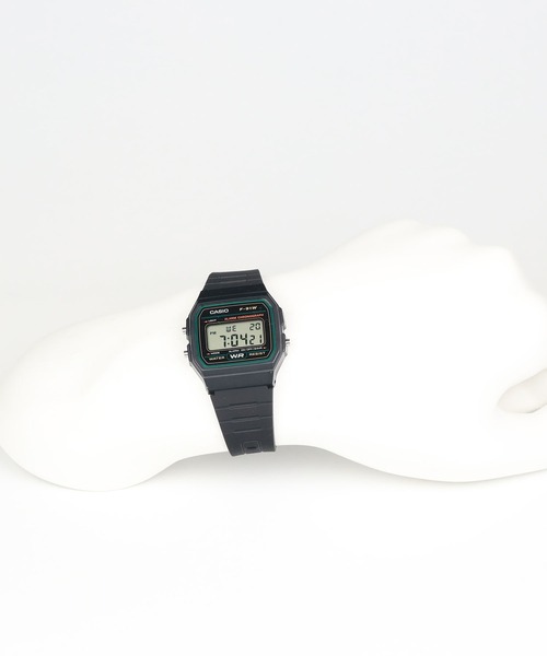 CASIO(カシオ)の「CASIO Collection / F-91W-3JH(デジタル腕時計・メンズ・ブラック×グリーン・FREE)」の8枚目の写真
