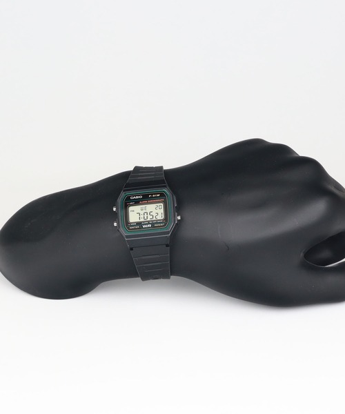 CASIO(カシオ)の「CASIO Collection / F-91W-3JH(デジタル腕時計・メンズ・ブラック×グリーン・FREE)」の9枚目の写真
