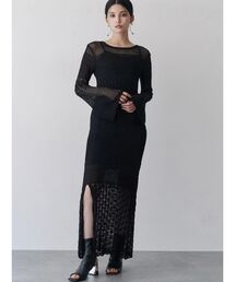 MURUA | 【追加生産分】クロシェニットワンピース(ワンピース)