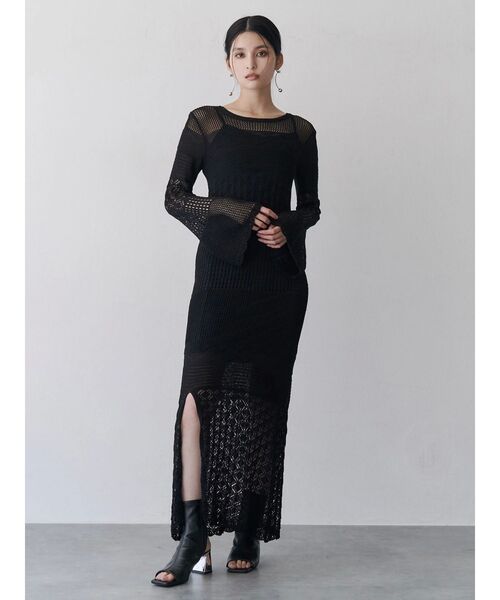 追加生産分】クロシェニットワンピース（ワンピース）｜MURUA