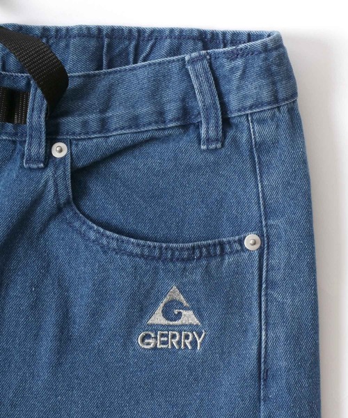 GERRY(ジェリー)の「GERRY/ジェリー UVカット デニム ワイドシルエット バレルレッグ クライミングパンツ/カーブパンツ/イージーパンツ/キャンプパンツ/レディース メンズ(デニムパンツ・メンズ・ネイビー/ブラック/ブラック系その他/ブルー・S/M/L/LL)」の10枚目の写真