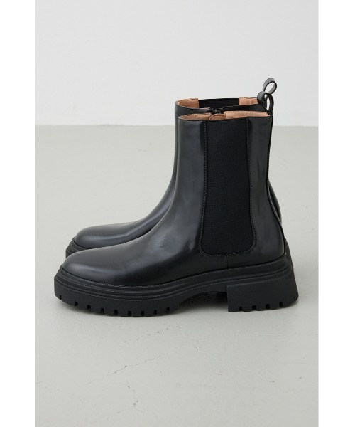 crie conforto（クリーコンフォルト）の「サイドゴアトラックソールブーツ　靴（ブーツ・レディース・ブラック/ブラウン・SMALL/MEDIUM/LARGE/LL）」の3枚目の写真