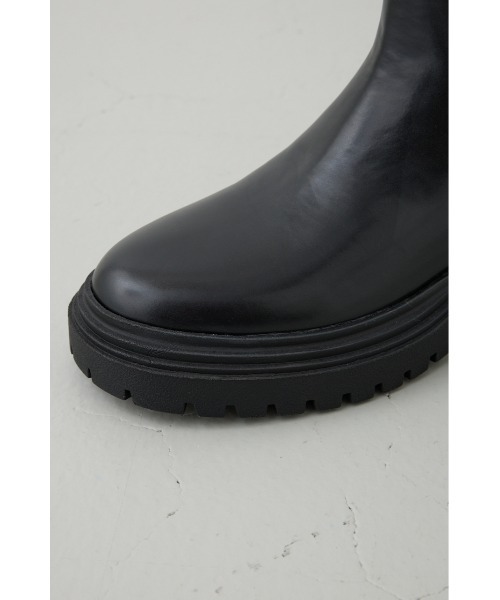 crie conforto（クリーコンフォルト）の「サイドゴアトラックソールブーツ　靴（ブーツ・レディース・ブラック/ブラウン・SMALL/MEDIUM/LARGE/LL）」の6枚目の写真