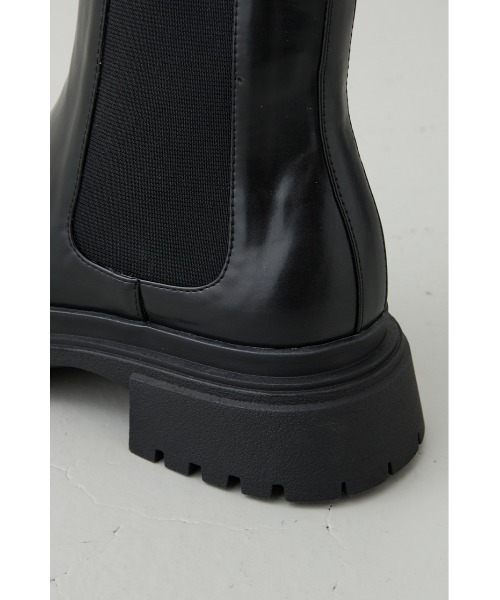 crie conforto（クリーコンフォルト）の「サイドゴアトラックソールブーツ　靴（ブーツ・レディース・ブラック/ブラウン・SMALL/MEDIUM/LARGE/LL）」の7枚目の写真