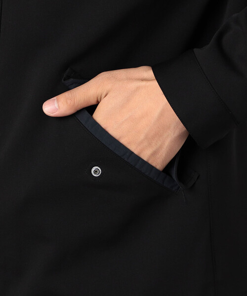 COMME CA MEN(コムサメン)の「ソロテックス レーヨンフィラメント ショートモッズブルゾン(ブルゾン・メンズ・ダークブラウン/ブラック・M/L)」の19枚目の写真