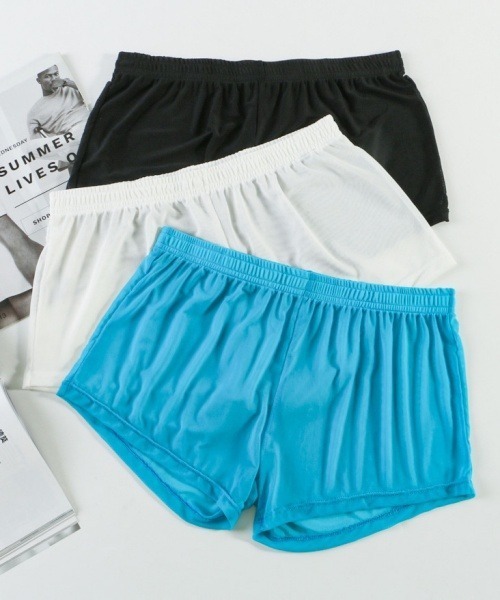 Fun & Daily（ファンアンドデイリー）の「F&D : カラーメッシュトランクス（トランクス・メンズ・ネイビー/ブラック/ホワイト・LARGE/MEDIUM）」の6枚目の写真