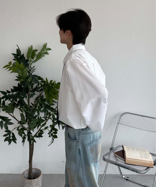 sedacle(セダクル)の「ネクタイ付きスタッズシャツ(シャツ/ブラウス・レディース・オフホワイト/ライトブルー/ネイビー・SMALL/MEDIUM/LARGE)」の15枚目の写真