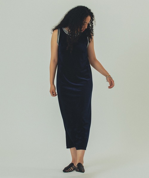 ROSE BUD(ローズバッド)の「VELOUR TANK DRESS(ワンピース・レディース・ネイビー/ブラウン・ONE SIZE)」の20枚目の写真