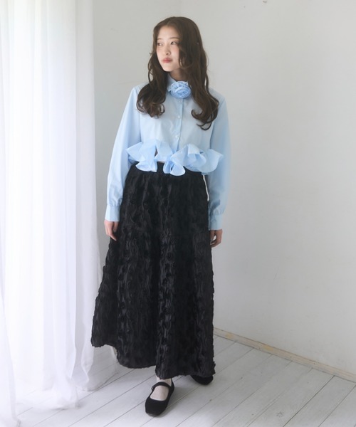 mellowneon（メロウネオン）の「ローズフレアスカート（スカート