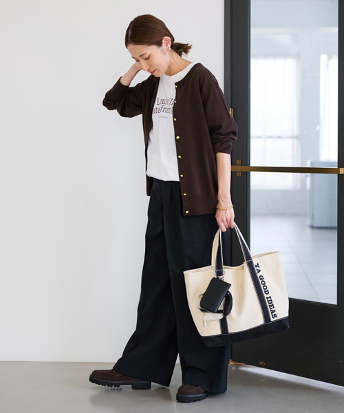 イタリアヤーン basic クルーカーディガン（カーディガン/ボレロ