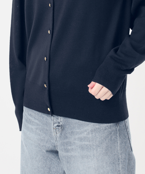イタリアヤーン basic クルーカーディガン（カーディガン/ボレロ
