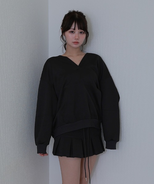 M DOLLY（エムドリー）の「gioia pleats mini skirt /ジョイアプリーツミニスカート（スカート・レディース・ブラック/ベージュ/グレー・S/M）」の5枚目の写真