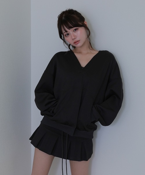 M DOLLY（エムドリー）の「gioia pleats mini skirt /ジョイアプリーツミニスカート（スカート・レディース・ブラック/ベージュ/グレー・S/M）」の6枚目の写真