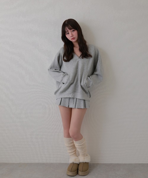 M DOLLY（エムドリー）の「gioia pleats mini skirt /ジョイアプリーツミニスカート（スカート・レディース・ブラック/ベージュ/グレー・S/M）」の15枚目の写真
