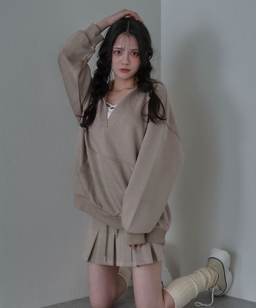 M DOLLY（エムドリー）の「gioia pleats mini skirt /ジョイアプリーツミニスカート（スカート・レディース・ブラック/ベージュ/グレー・S/M）」の16枚目の写真