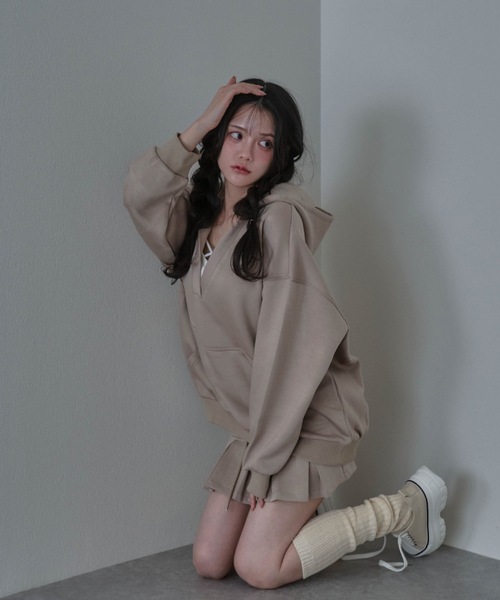 M DOLLY（エムドリー）の「gioia pleats mini skirt /ジョイアプリーツミニスカート（スカート・レディース・ブラック/ベージュ/グレー・S/M）」の17枚目の写真