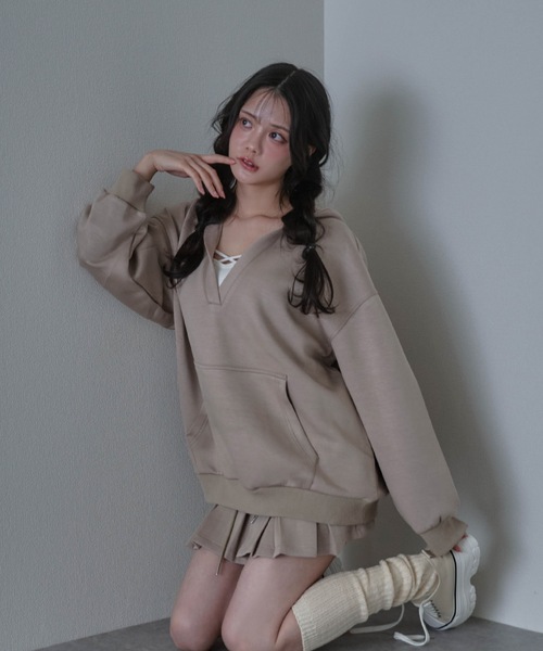 M DOLLY（エムドリー）の「gioia pleats mini skirt /ジョイアプリーツミニスカート（スカート・レディース・ブラック/ベージュ/グレー・S/M）」の18枚目の写真