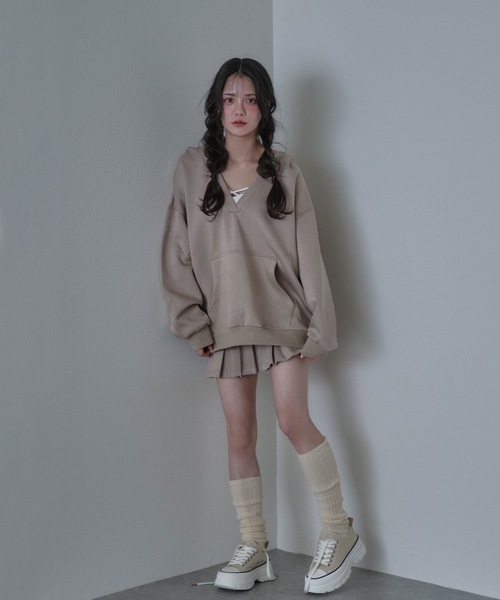 M DOLLY（エムドリー）の「gioia pleats mini skirt /ジョイアプリーツミニスカート（スカート・レディース・ブラック/ベージュ/グレー・S/M）」の21枚目の写真