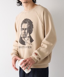 【Healthknit】Classic Sweat Crew L/S(Beethoven Print)