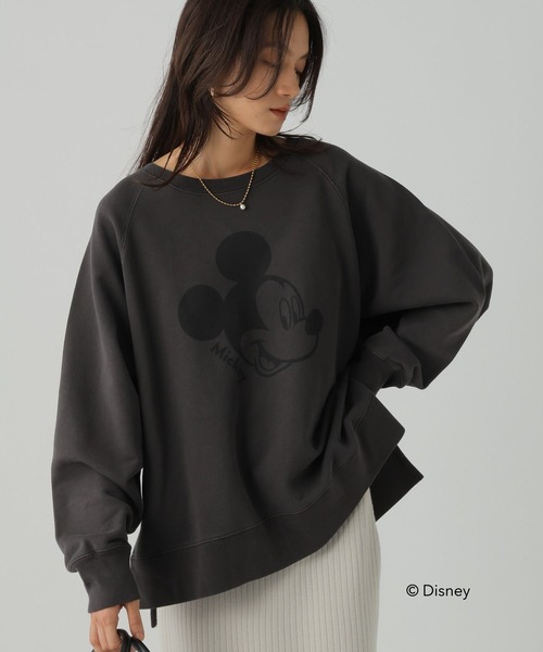 Elura(エルーラ)の「【GOODROCKSPEED】別注 /Mickey/ プリントスウェット /590666(スウェット・レディース・チャコールグレー/ホワイト・FREE)」の15枚目の写真