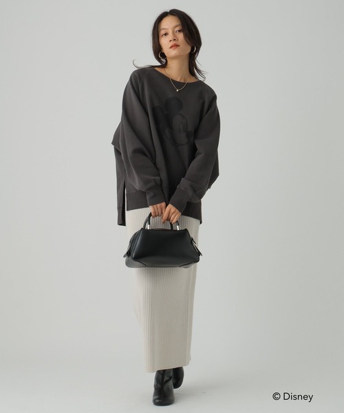 Elura(エルーラ)の「【GOODROCKSPEED】別注 /Mickey/ プリントスウェット /590666(スウェット・レディース・チャコールグレー/ホワイト・FREE)」の13枚目の写真