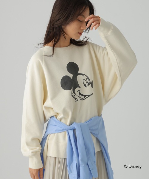 Elura(エルーラ)の「【GOODROCKSPEED】別注 /Mickey/ プリントスウェット /590666(スウェット・レディース・チャコールグレー/ホワイト・FREE)」の19枚目の写真