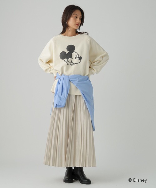 Elura(エルーラ)の「【GOODROCKSPEED】別注 /Mickey/ プリントスウェット /590666(スウェット・レディース・チャコールグレー/ホワイト・FREE)」の17枚目の写真