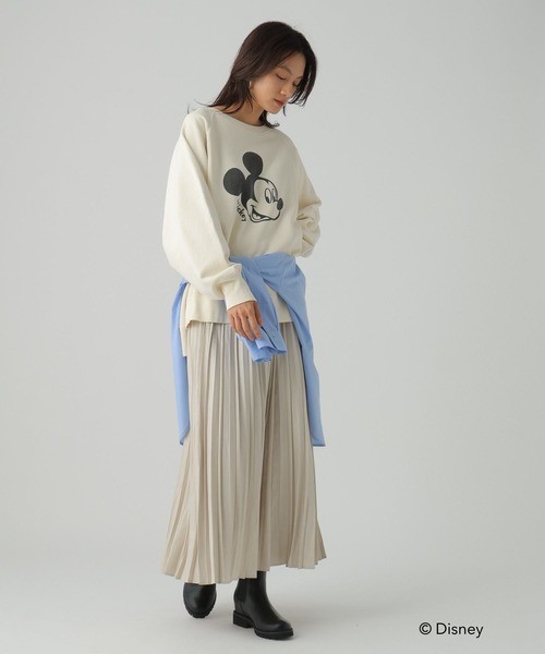 Elura(エルーラ)の「【GOODROCKSPEED】別注 /Mickey/ プリントスウェット /590666(スウェット・レディース・チャコールグレー/ホワイト・FREE)」の16枚目の写真