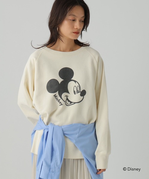 Elura(エルーラ)の「【GOODROCKSPEED】別注 /Mickey/ プリントスウェット /590666(スウェット・レディース・チャコールグレー/ホワイト・FREE)」の9枚目の写真