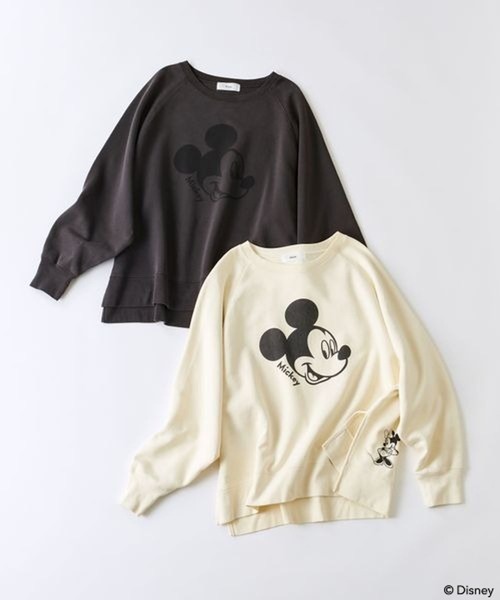 Elura(エルーラ)の「【GOODROCKSPEED】別注 /Mickey/ プリントスウェット /590666(スウェット・レディース・チャコールグレー/ホワイト・FREE)」の11枚目の写真