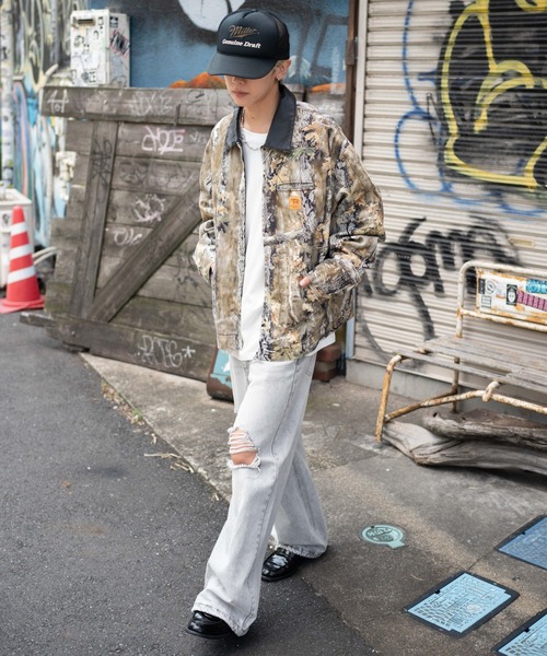 WEGO（ウィゴー）の「WEGO/ワーカーズZIPジャケット（デニムジャケット・メンズ・ベージュ/ブラック系3/スカイブルー/その他1・LARGE/MEDIUM）」の16枚目の写真