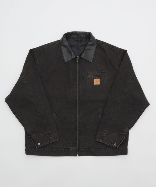 貴重XLサイズ　ラスト1点　WCS2025 黒ピカウィンディ　デニムジャケット セール】WEGO/【25年秋冬新作】ワーカーズZIPジャケット（デニム
