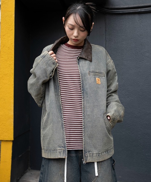 ジャケット・アウター WEWILL TRUCKER JACKET WEWILL（ウィーウィル） 【40%OFF】WEWILL / ウィーウィル ： ZIP-UP