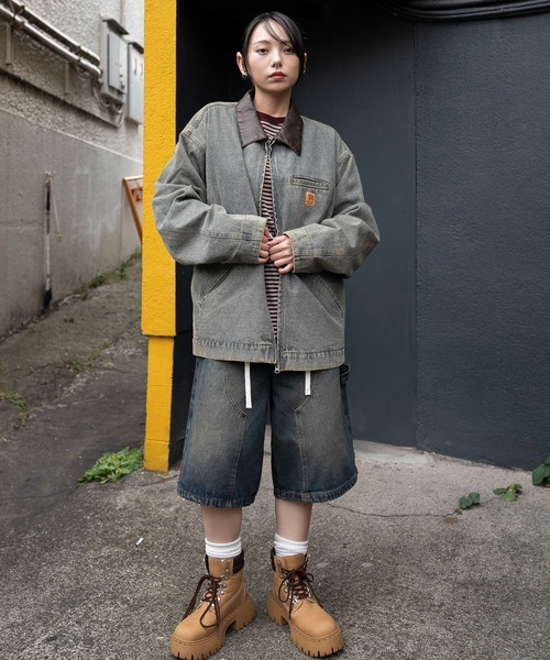 ジャケット・アウター 25SS JIP WORK JAKET WEGO/【25年秋冬新作】ワーカーズZIPジャケット（デニム