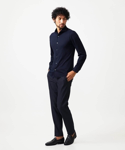 MICHEL KLEIN HOMME (ミッシェルクランオム)の「千鳥柄サッカー長袖シャツ(シャツ/ブラウス・メンズ・ライトブルー/ホワイト/ネイビー・MEDIUM/LARGE/X-LARGE)」の18枚目の写真