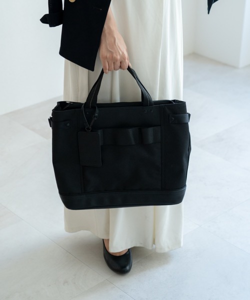 DEVICE パスケース付き ビジカジ トートバッグ ショルダーバッグ 2way